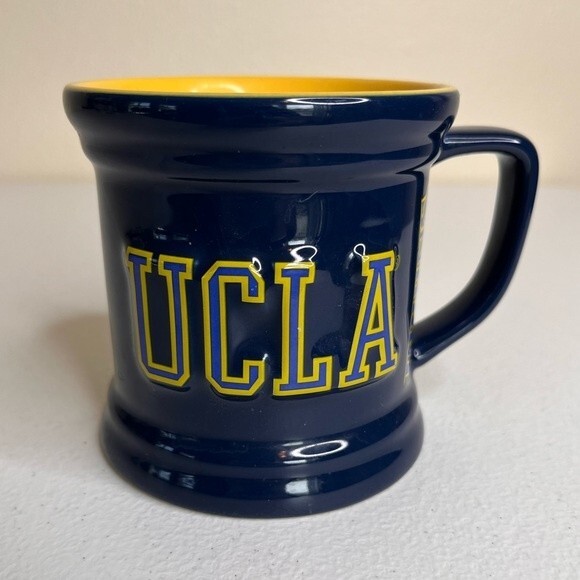 The Encore Group UCLA Bruins 3D Raised Logo Blue Gold Ceramic Coffee Cup Mug - Picture 2 of 11